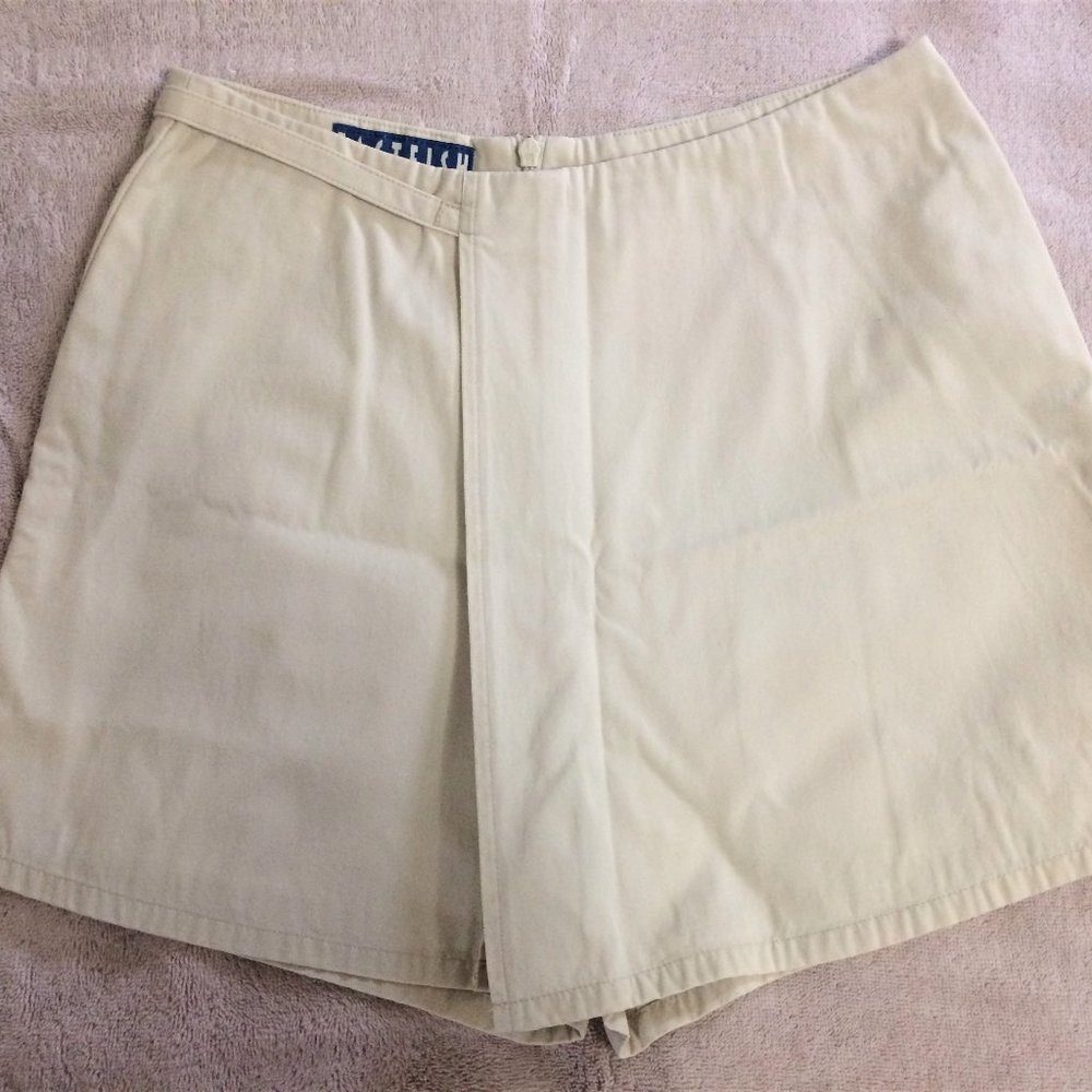 Vintage 90s Cream White High-Waisted Skort